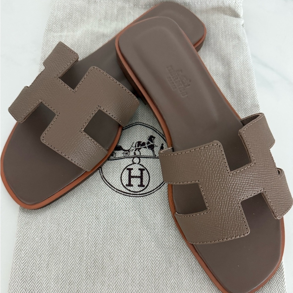 Taupe Women's Slide Sandals